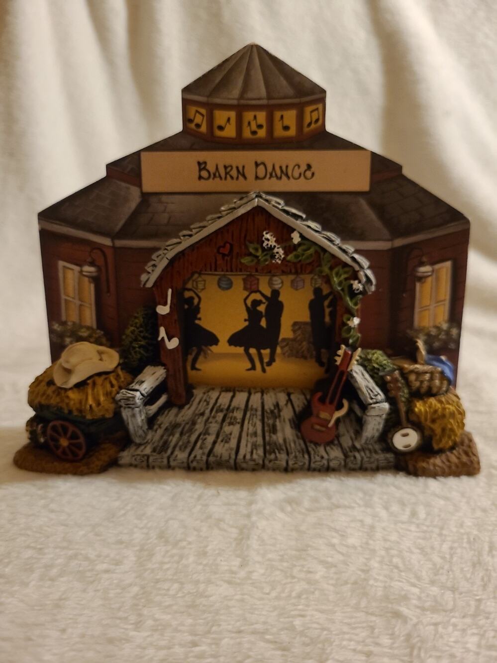 Department 56 Original Snow Village "Christmas Barn Dance" Display Facade Accent